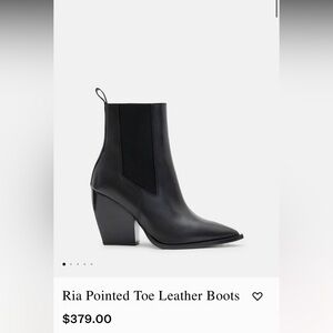 All Saints Ria Boot Black Size 8